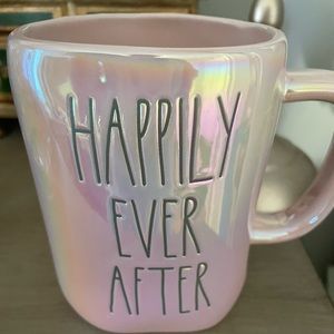 Rae Dunn Pink Iridescent “Happily Ever After Mug”